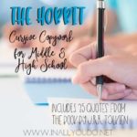 Encourage middle & high schoolers to work on their handwriting with these 25 Cursive Copywork Quotes from "The Hobbit" by J.R.R. Tolkien. :: www.inallyoudo.net