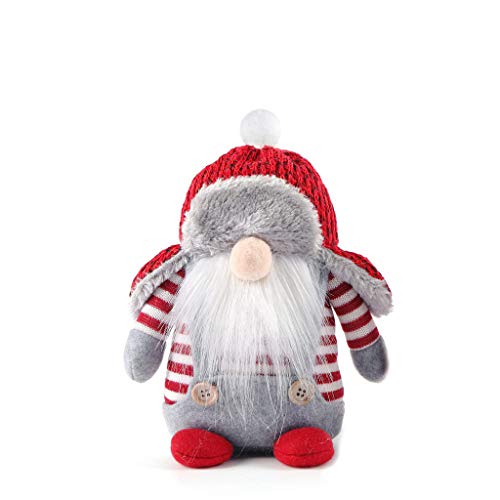 Santa Gnome Plush Toys Christmas Gnome Elf Stuffed Dwarf Doll Soft Sleeping Kid Toy for Child Adult Household Ornaments Displaying Cuddling Home Decoration A