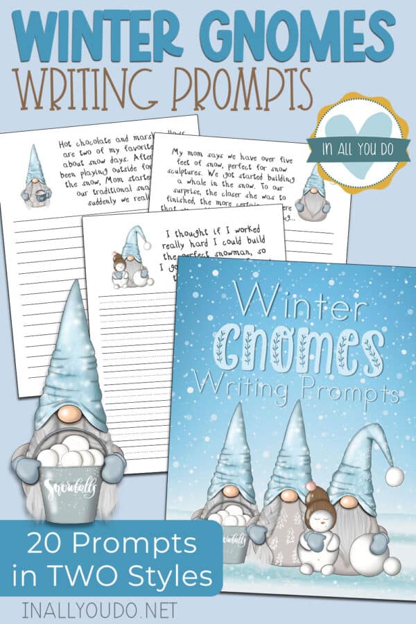 Winter Writing Prompts for Kids with Printable Included! – In All You Do