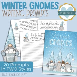 Winter Writing Prompts – Gnome Themed