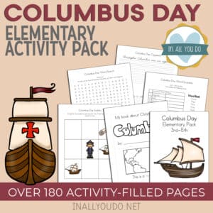 Columbus Day Elementary Activity Pack